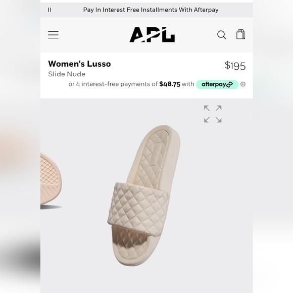 APL pink woman's slide shoes size 8 - Picture 4 of 4